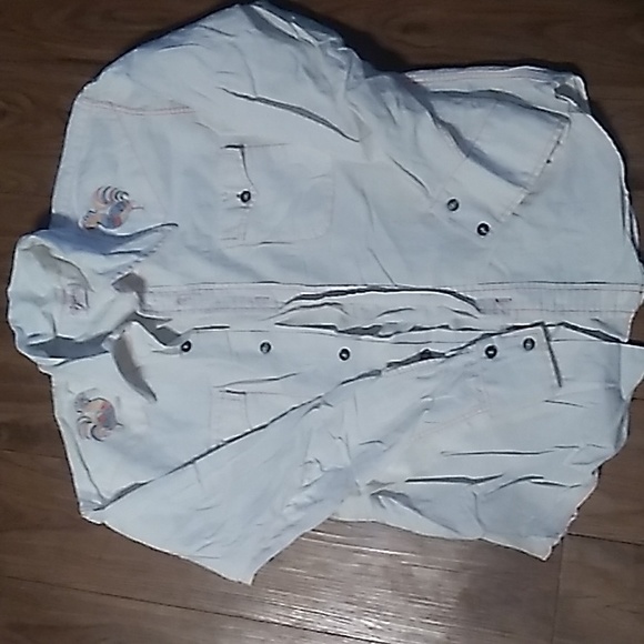 Vintage western sportswear rooster long sleeve shirt 60s-70s